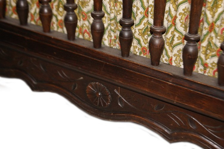 Mobiletto vetrina portapane francese di inizio 1800 stile Provenzale in legno di castagno. Pres-photo-5