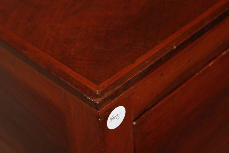 Cassettone Italiano della seconda metà del 1700, stile Luigi XVI, in legno di noce-photo-5