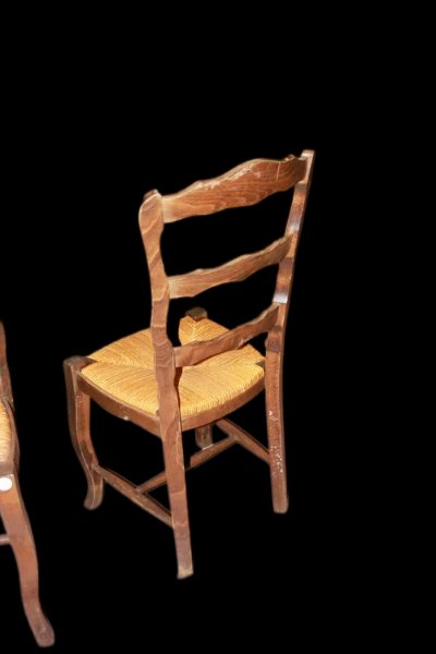 Gruppo di 18 sedie francesi di fine 1800, stile Provenzale, in legno di noce-photo-2