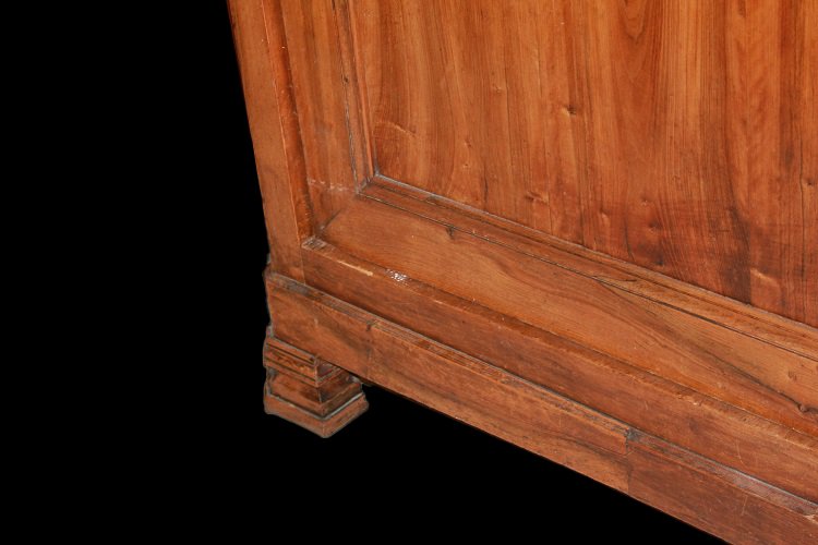 Armadio stipo ad 1 porta francese di metà 1800, stile Luigi Filippo, in legno di noce-photo-4