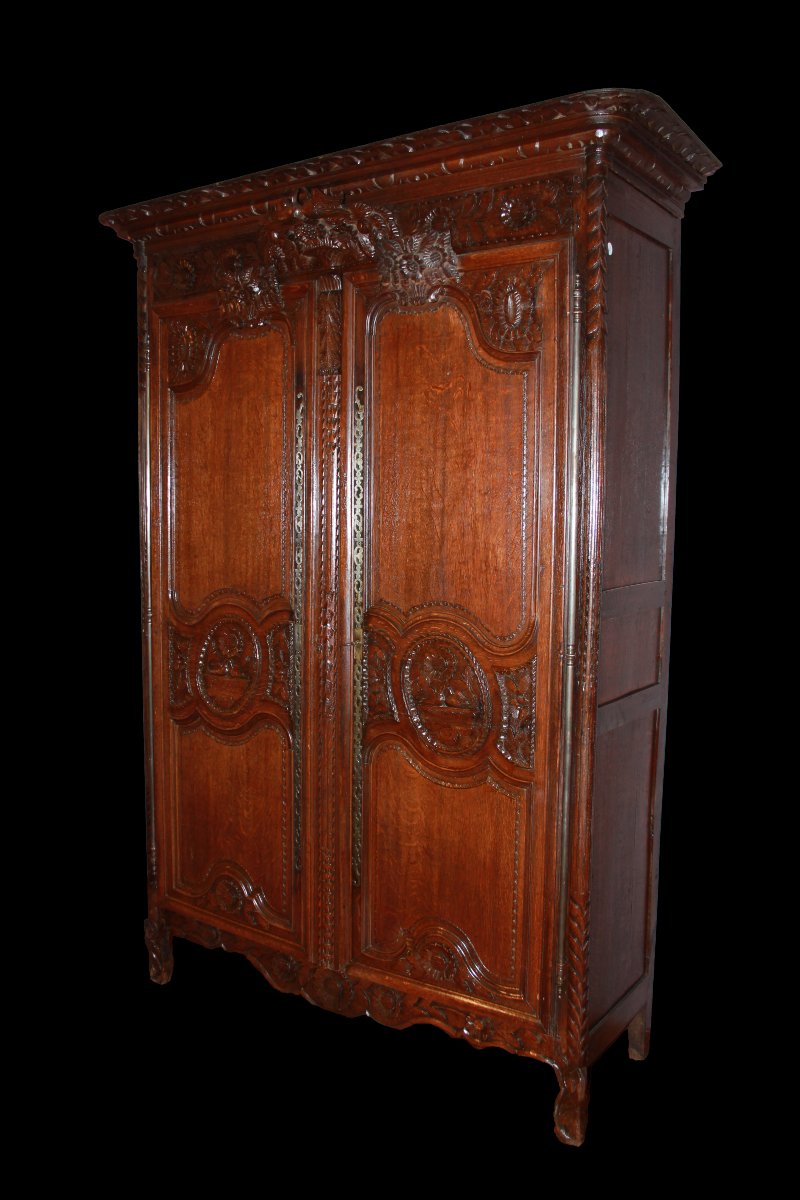 Grande armadio francese della seconda metà de 1700, stile Normandia da Matrimonio Mariage-photo-2