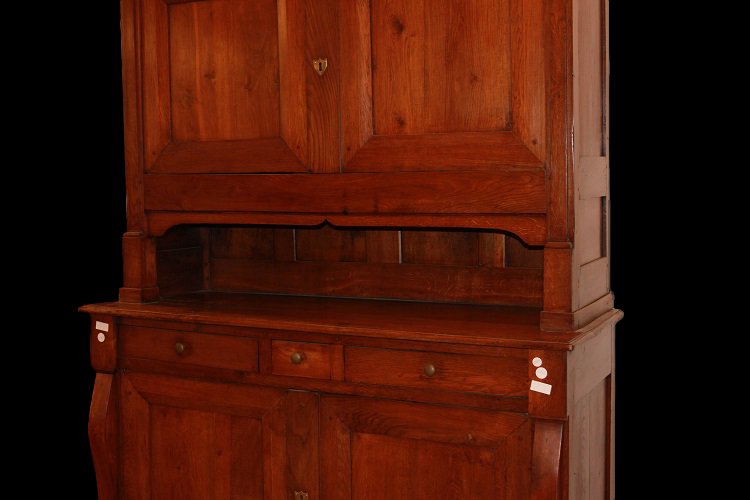 Grande magnifica credenza francese della prima metà del 1800, stile Impero, in legno di rovere.-photo-4