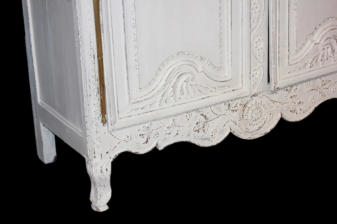 Armadio francrese di fine 1700 stile Normandia in legno di noce-photo-2