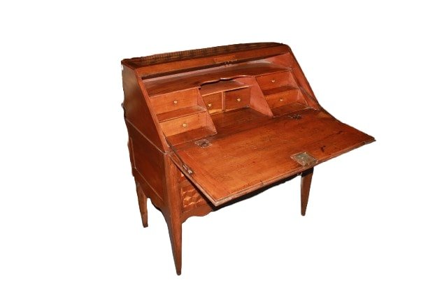 Ribaltina Francese Stile Luigi XVI del 1700 con intarsi-photo-1