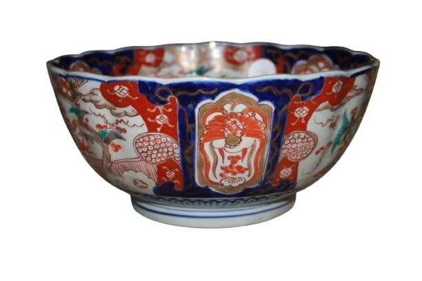 Piatto Centrotavola Imari Giapponese di fine 1800 in porcellana-photo-3