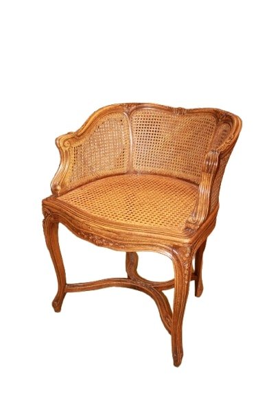 Poltroncina Francese Stile Provenzale Di fine 1800 in paglia di Vienna-photo-2