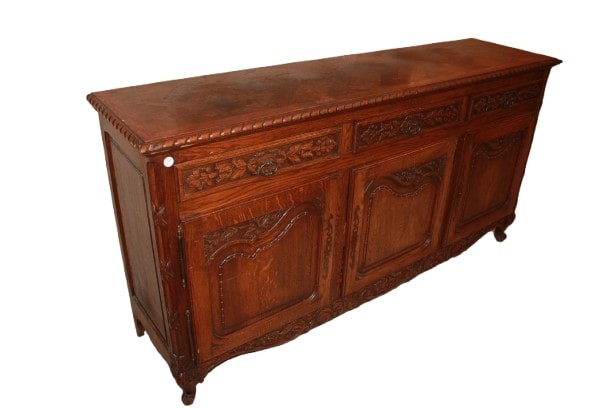 Credenza Provenzale Francese a 3 Porte in legno Di Rovere XIX secolo-photo-1