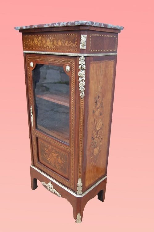 Vetrinetta francese della seconda metà del 1800, stile Luigi XVI,-photo-2