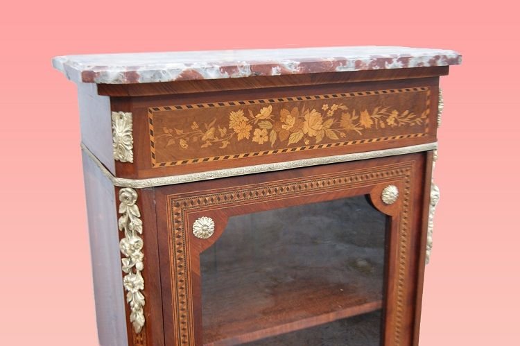 Vetrinetta francese della seconda metà del 1800, stile Luigi XVI,-photo-3