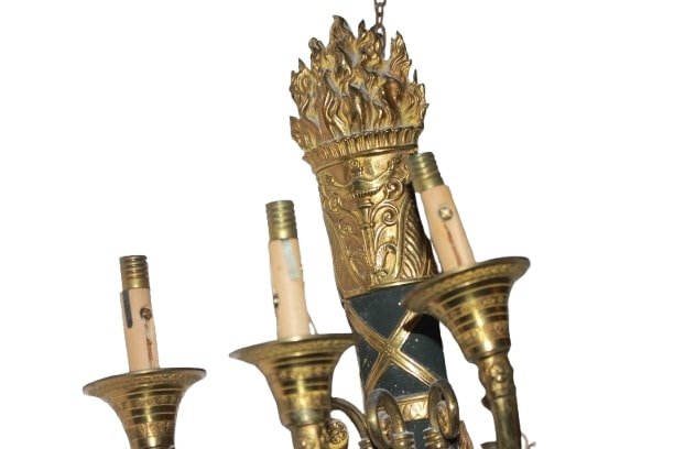 3 Applique francesi di metà 1800 stile Impero in bronzo-photo-2