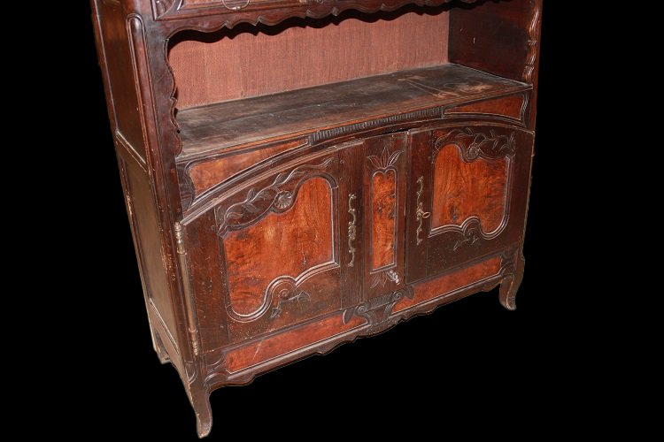 Credenza francese della seconda metà 1700, stile Provenzale, in legno di noce e radica di noce.-photo-1