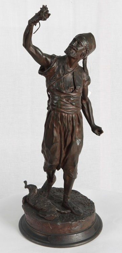 French sculpture from the second half of the 1800s, in bronze signed Pierre-Jules Mêne (1810-79