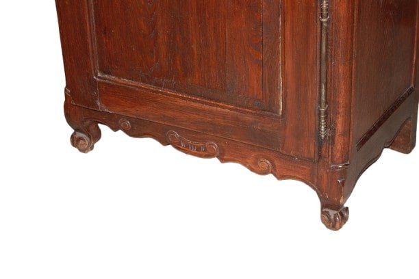 Armadietto Stipo Provenzale ad 1 Porta in Legno di Rovere XIX secolo-photo-4