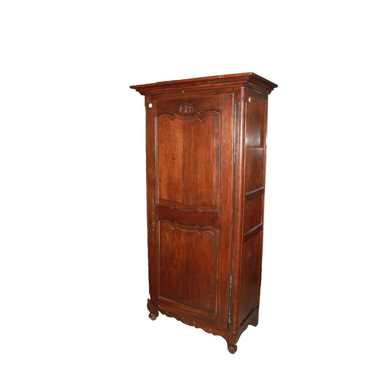 Armadietto Stipo Provenzale ad 1 Porta in Legno di Rovere XIX secolo
