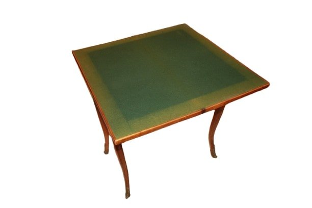 Tavolino da gioco francese Stile Luigi XV in legno di noce 1800-photo-2