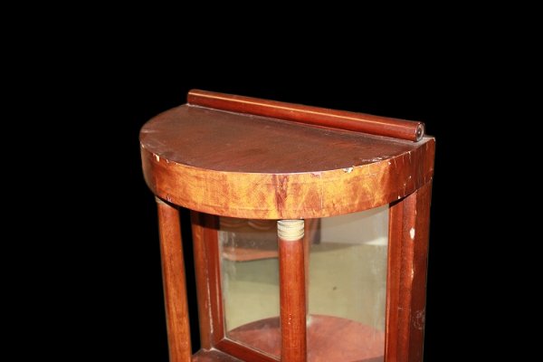 Piccolo credenzino consolle francese della seconda metà del 1800, stile Impero, in mogano-photo-2