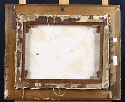 Olio su tela inglese della seconda metà del 1800, raffigurante bambino a cavallo.-photo-3