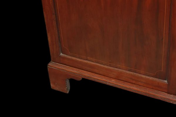 Credenza Servante inglese della prima metà del 1800, stile Regency, in legno di mogano e piuma -photo-3