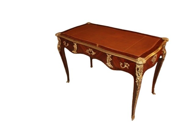 Bellissima Scrivania Diplomatica Stile Luigi XV del 1800 Francese-photo-1