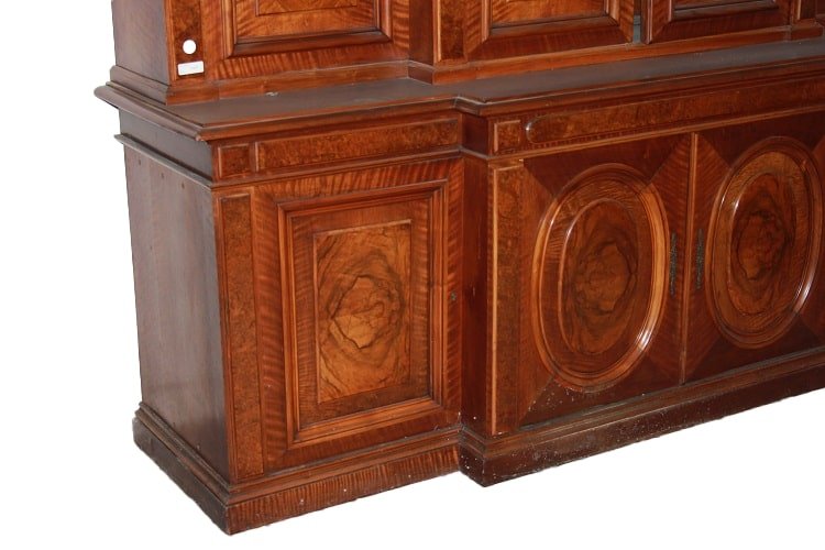 Grande credenza francese della prima metà del 1800, stile Luigi Filippo, in legno di noce-photo-1