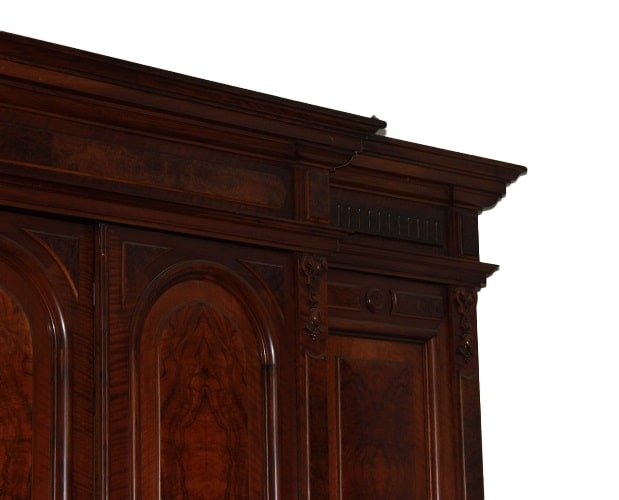 Grande credenza francese della prima metà del 1800, stile Luigi Filippo, in legno di noce-photo-2