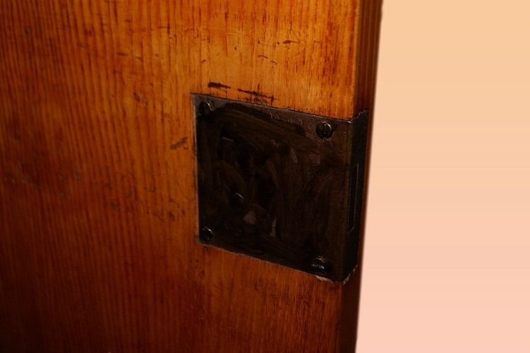 Credenza 3 porte Austriaca della prima metà del 1800, stile Biedermeier, in legno di noce-photo-2