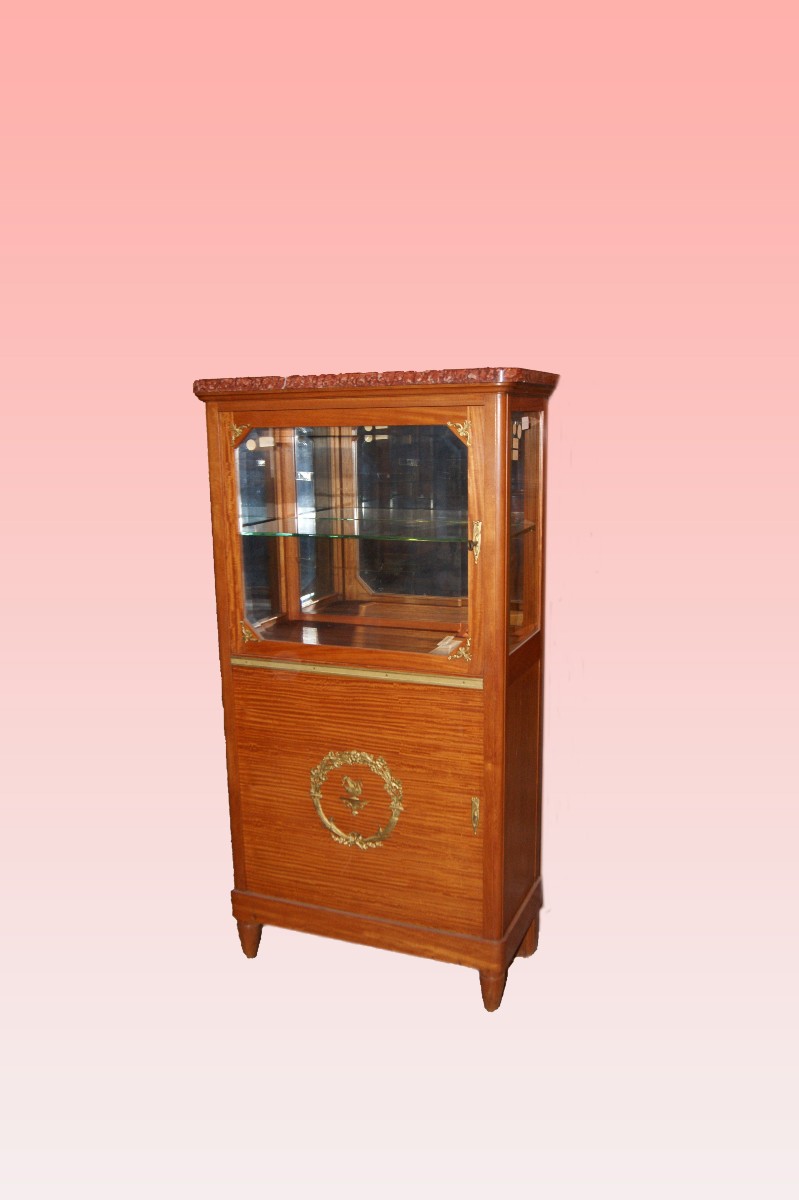 Pair of French display cabinets from the second half of the 19th century, Empire style