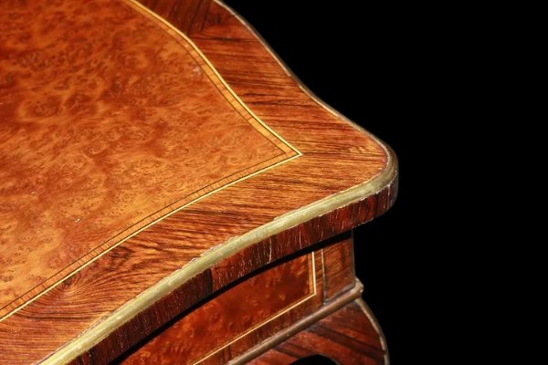 Toilette francese della prima metà del 1800, stile Luigi XV, in legno di bois de violette-photo-4