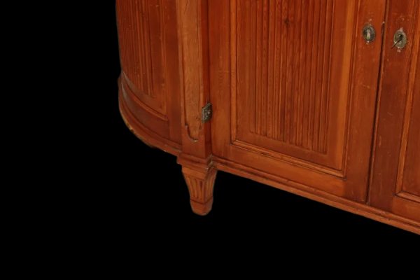Grande credenza austriaca di fine 1700, stile Luigi XVI, in legno di cirmolo-photo-1