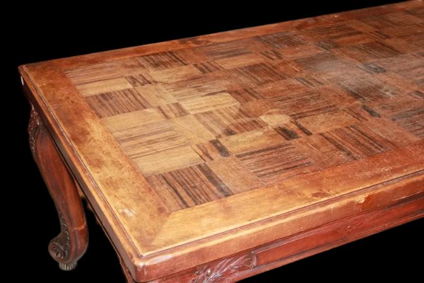 Grande tavolo francese rettangolare allungabile della seconda metà del 1800, stile  Provenzale,-photo-3