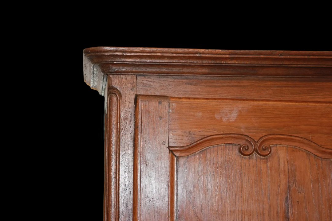 Piccolo stipo armadietto francese di metà 1800, stile Provenzale, in legno di noce-photo-2