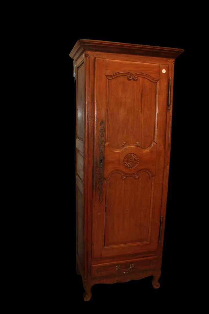 Piccolo stipo armadietto francese di metà 1800, stile Provenzale, in legno di noce-photo-2