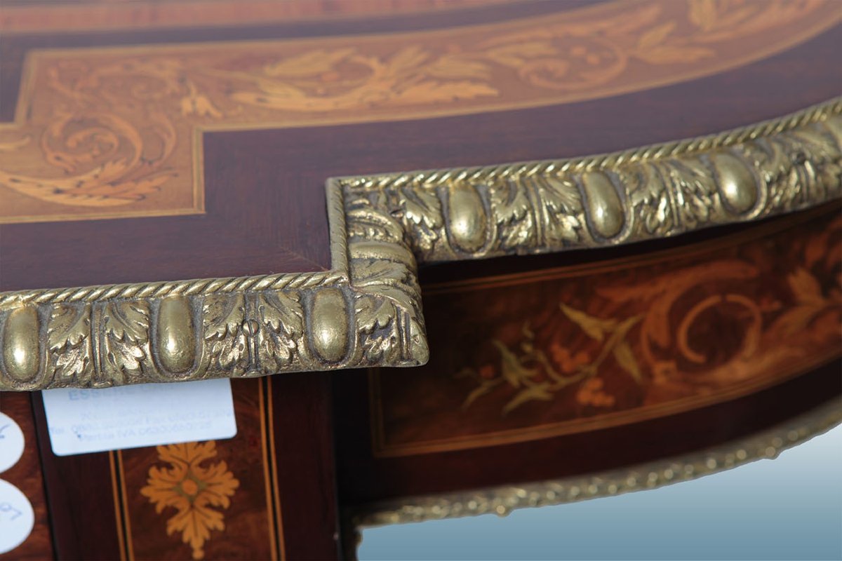 Spettacolare tavolo da centro rettangolare francese con angoli arrotondati, di metà 1800, stile-photo-2