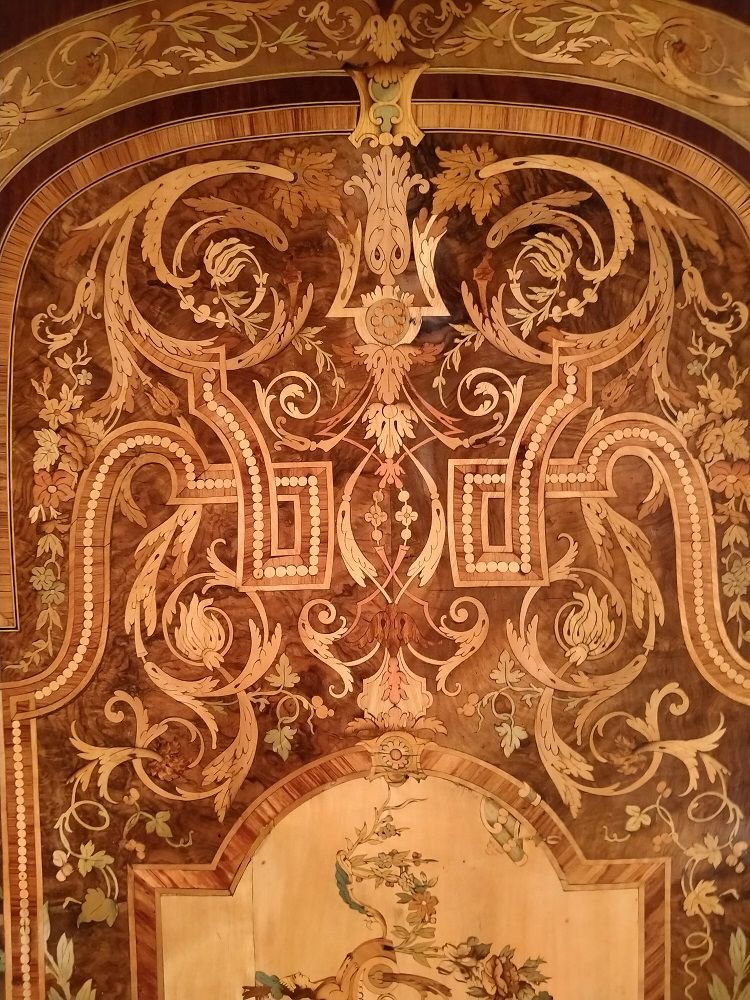 Spettacolare tavolo da centro rettangolare francese con angoli arrotondati, di metà 1800, stile-photo-2