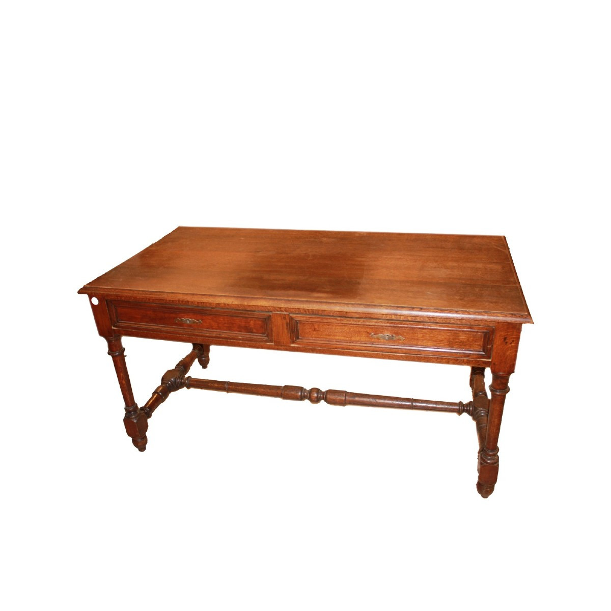 Scrivania in Legno Massello di Rovere XIX secolo