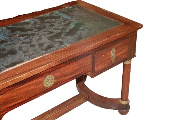 Scrivania Stile Impero Francese del 1800 in Mogano-photo-3