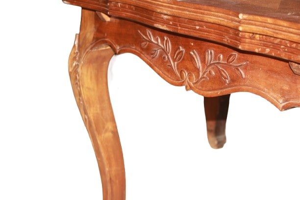 Tavolo Rettangolare Allungabile Stile Provenzale Francese di fine 1800 inizio 1900-photo-4