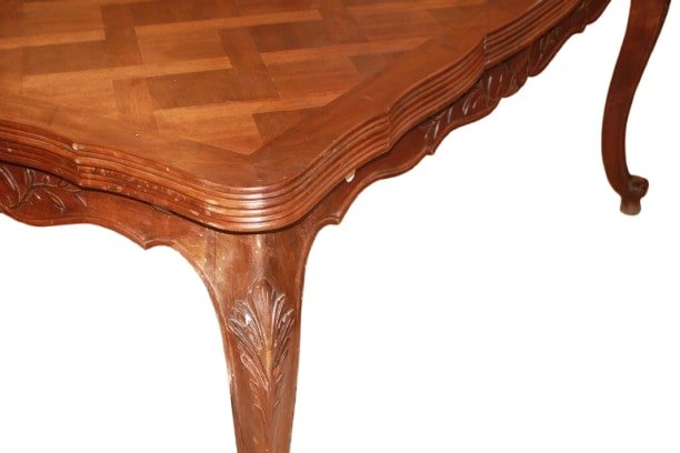 Tavolo Rettangolare Allungabile Stile Provenzale Francese di fine 1800 inizio 1900-photo-1