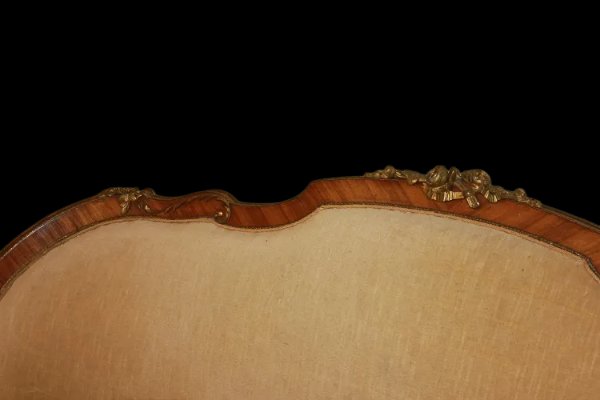 Salotto francese della seconda metà del 1800 stile Luigi XV in legno di bois de rose-photo-3