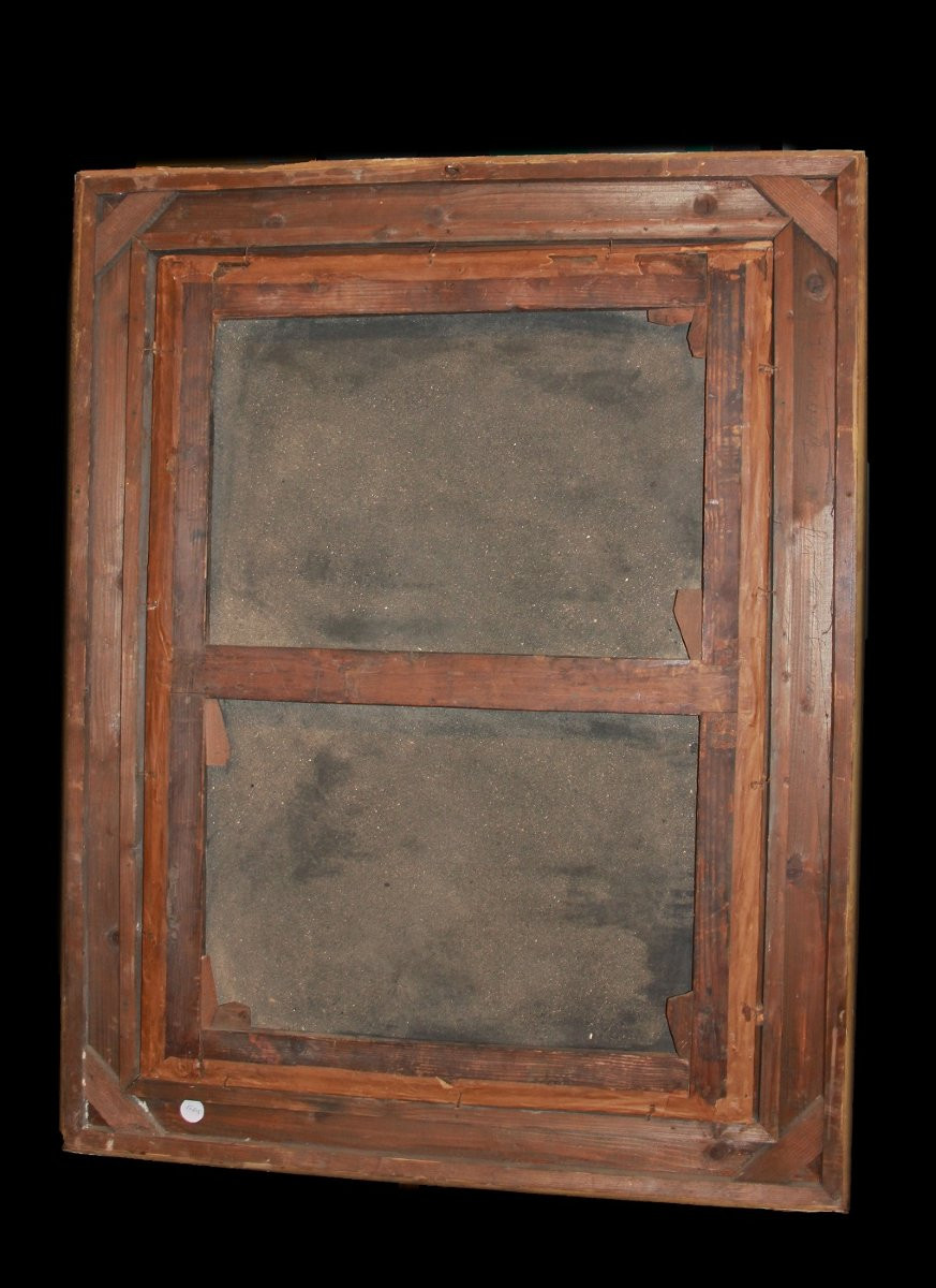 Olio su tela francese della seconda metà 1700 raffigurante Crocifissione di Gesù Cristo -photo-5