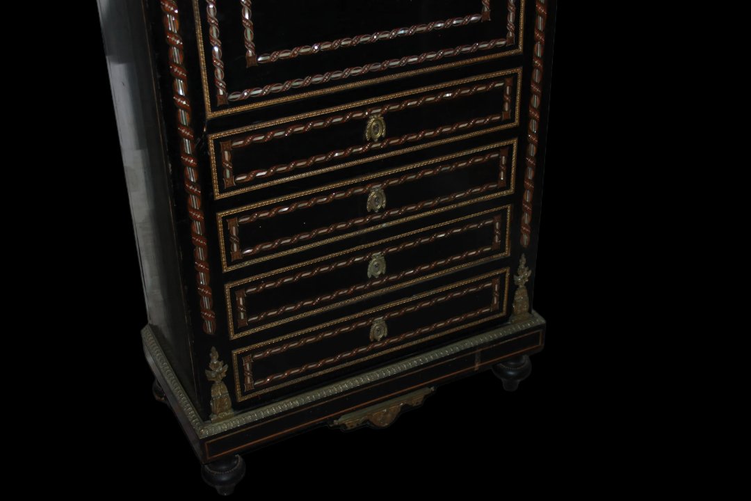Bellissimo secretaire francese della seconda metà del 1800, stile Napoleone III-photo-3
