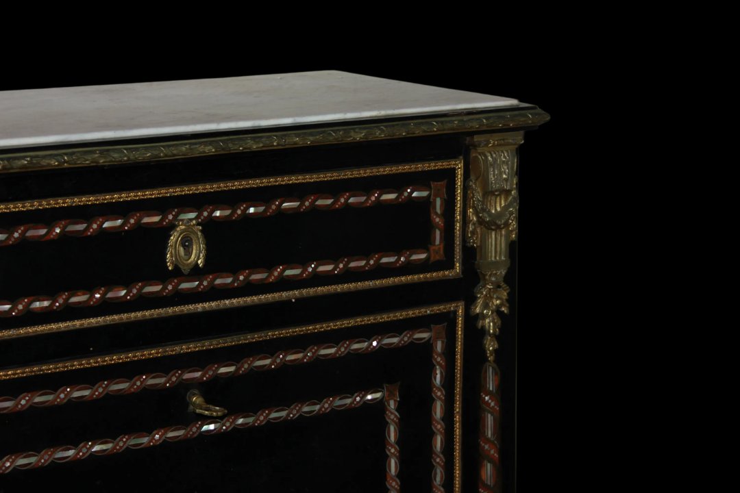 Bellissimo secretaire francese della seconda metà del 1800, stile Napoleone III-photo-4