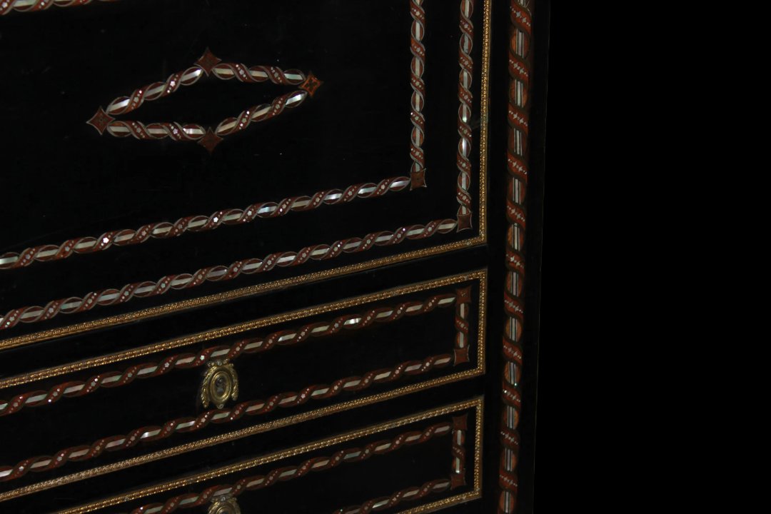 Bellissimo secretaire francese della seconda metà del 1800, stile Napoleone III-photo-1