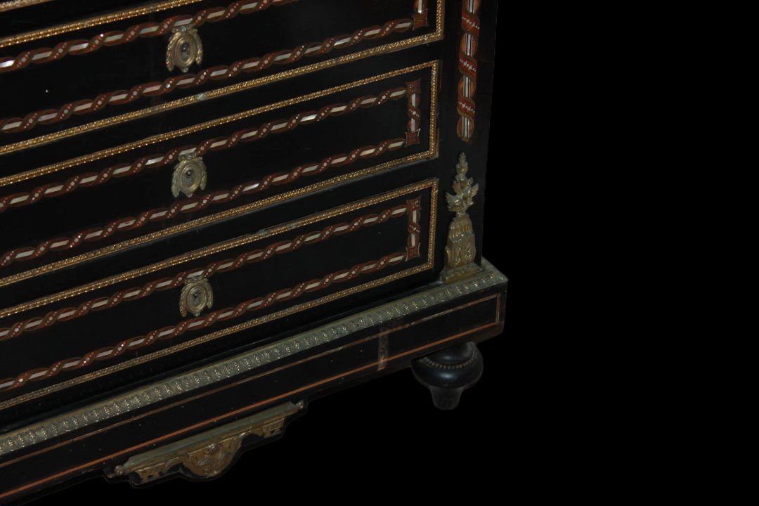Bellissimo secretaire francese della seconda metà del 1800, stile Napoleone III-photo-2