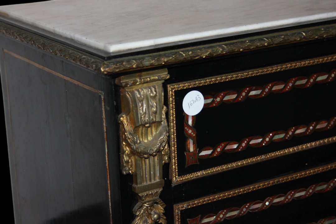 Bellissimo secretaire francese della seconda metà del 1800, stile Napoleone III-photo-4