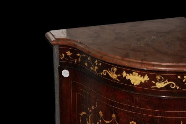 Bellissima angoliera italiana Lombarda della seconda metà del 1700, stile Transizione-photo-2