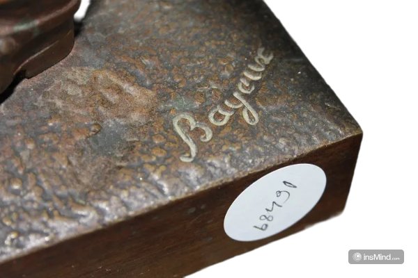 Scultura francese di metà 1800 in bronzo raffigurante soldato Ufficiale Cavalleggero Dragone-photo-4