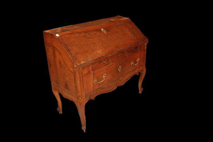 Ribalta francese di fine 1700, stile Provenzale, in legno di noce-photo-2