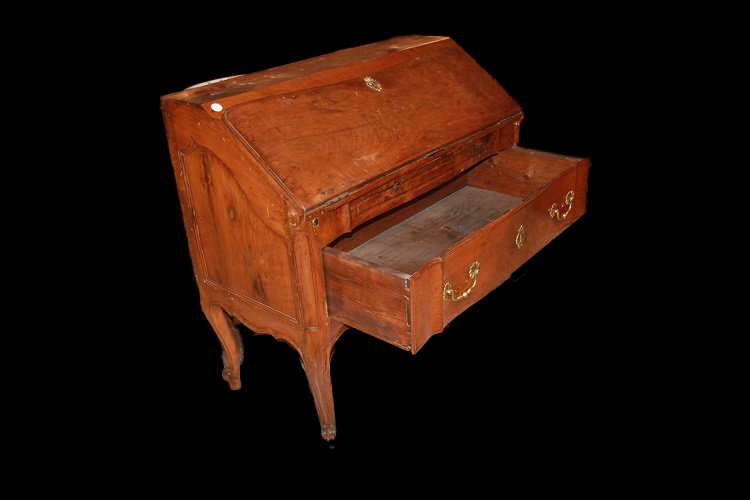 Ribalta francese di fine 1700, stile Provenzale, in legno di noce-photo-4