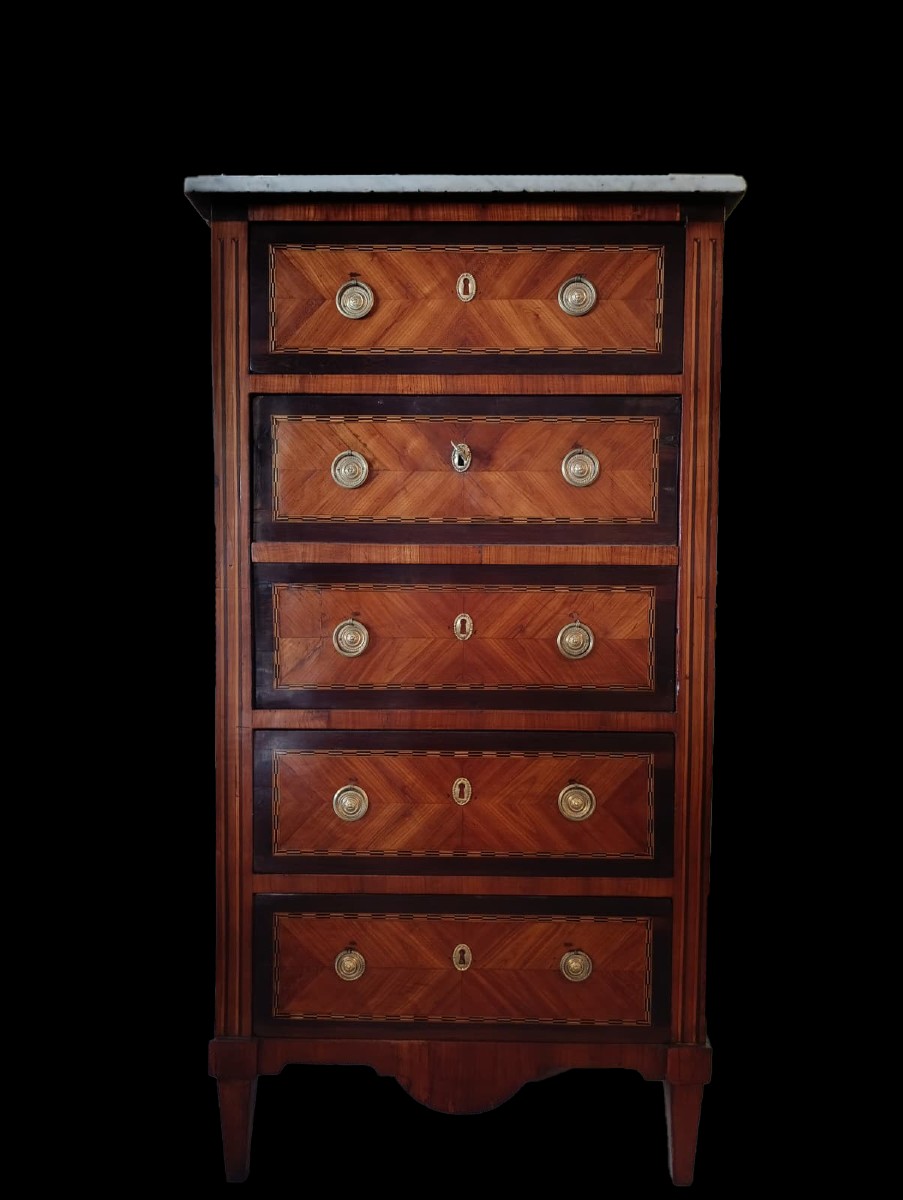 Secrétaire francese stile Luigi XVI del 1800